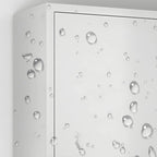 Elegant Stainless Steel Wall-Mounted Display Cabinet