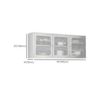 Elegant Stainless Steel Wall-Mounted Display Cabinet