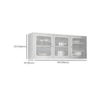 Elegant Stainless Steel Wall-Mounted Display Cabinet