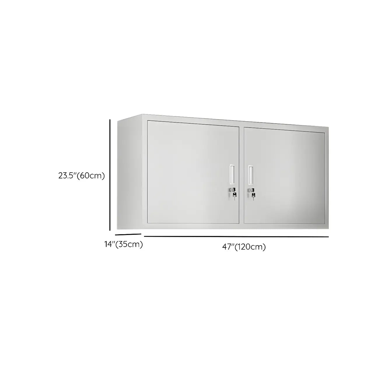 Elegant Stainless Steel Wall-Mounted Display Cabinet