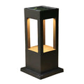 Solar Black Metal Bracket LED Outdoor Post Lights