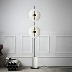 2-Light Tall LED Floor Lamp with Warm Light for Living Areas