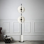 2-Light Tall LED Floor Lamp with Warm Light for Living Areas