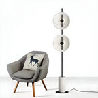 2-Light Tall LED Floor Lamp with Warm Light for Living Areas