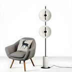 2-Light Tall LED Floor Lamp with Warm Light for Living Areas