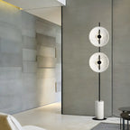 2-Light Tall LED Floor Lamp with Warm Light for Living Areas