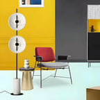 2-Light Tall LED Floor Lamp with Warm Light for Living Areas