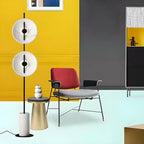 2-Light Tall LED Floor Lamp with Warm Light for Living Areas