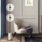 2-Light Tall LED Floor Lamp with Warm Light for Living Areas
