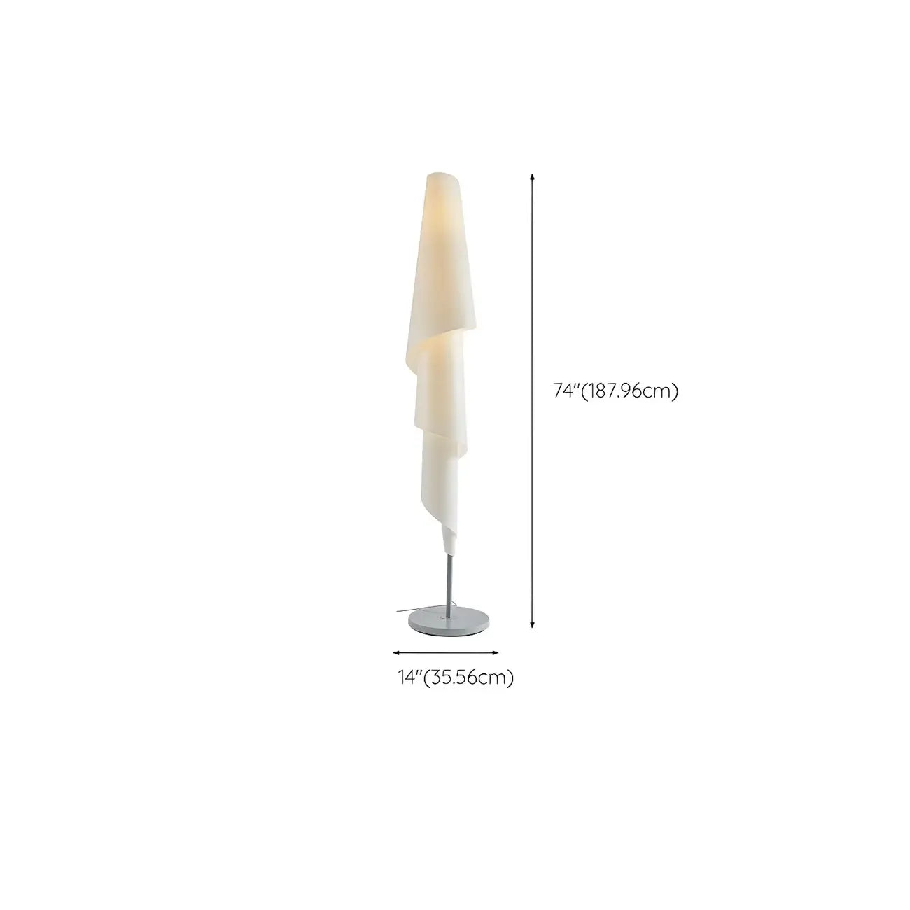 Unique White Spiral LED Floor Lamp for Living Room Decor