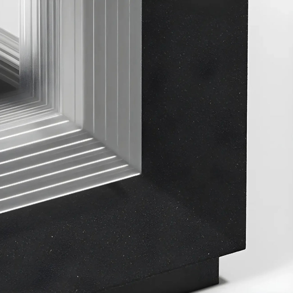 Modern Metal Black Geometric LED Post Cap Light