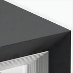 Modern Metal Black Geometric LED Post Cap Light