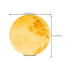 Yellow Moon-Theme Globe Resin Post Cap Light