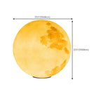 Yellow Moon-Theme Globe Resin Post Cap Light