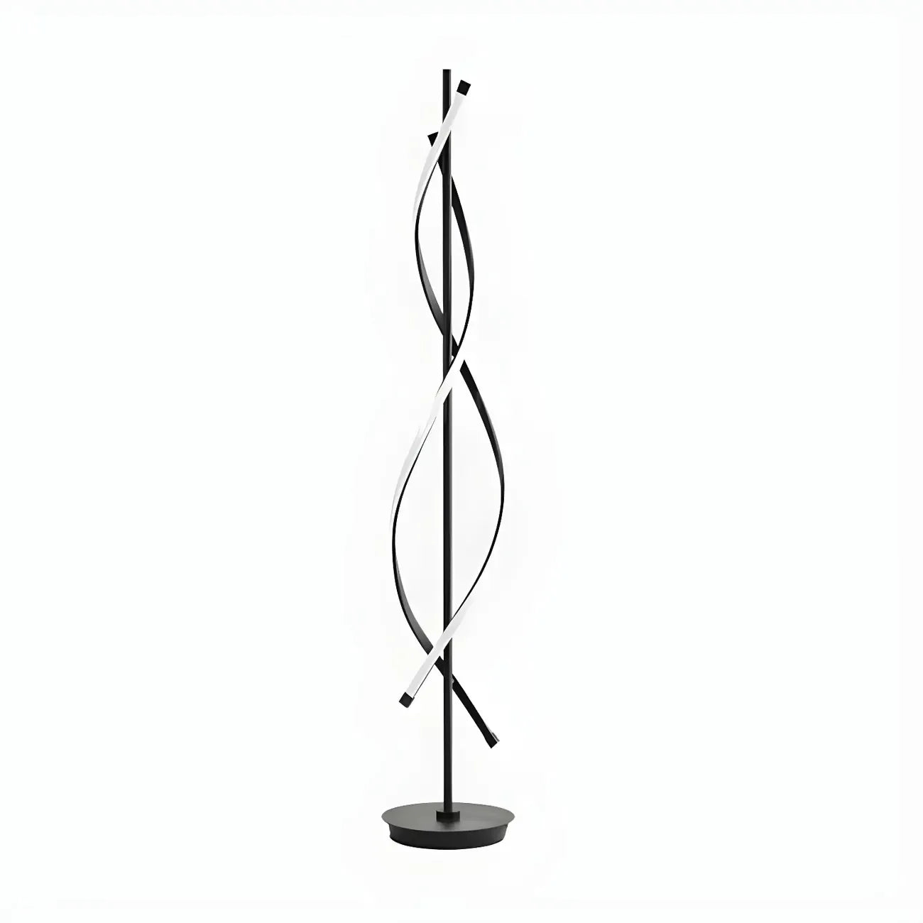 Modern 3-Color LED Floor Lamp Twisted Linear for Living Room