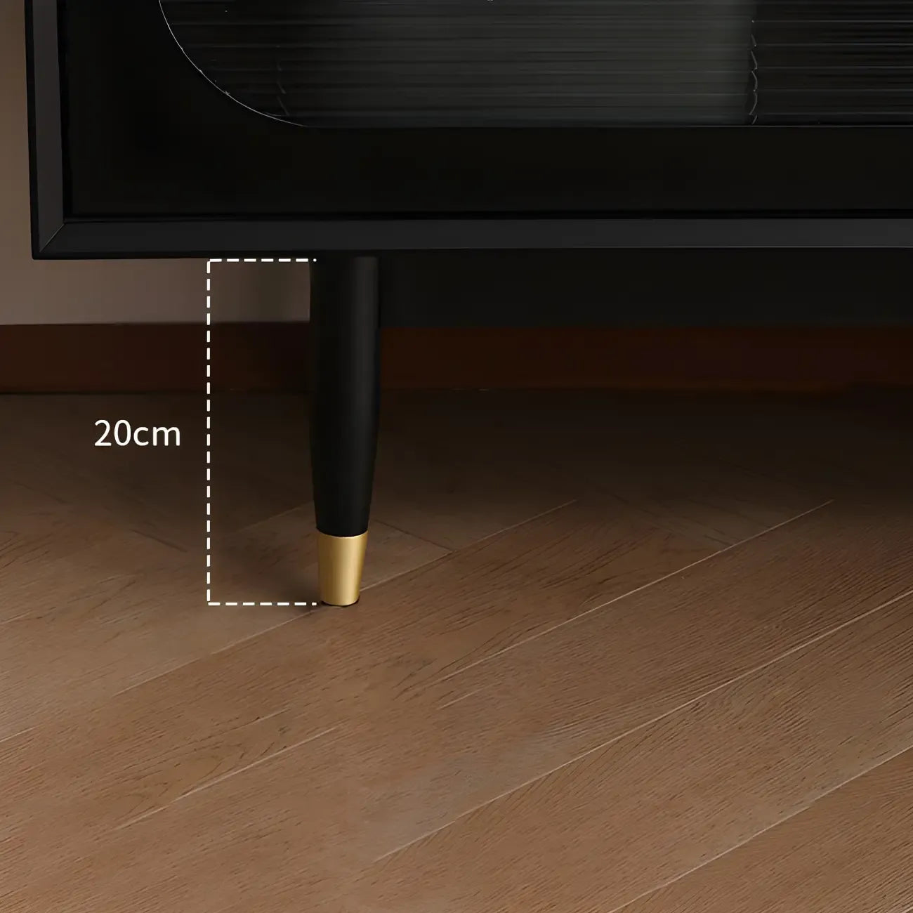 79 White Wood Ribbed Doors TV Stand with Adjustable Shelves