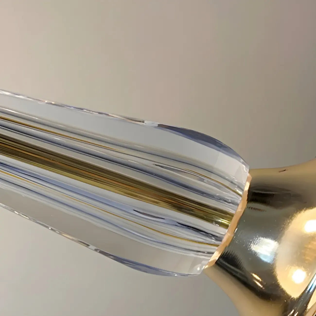 Elegant White Glass Metal Umbrella-Shaped Table Lamp