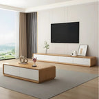 79 Brown Modern Wooden Long Drawers TV Stand