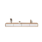 79 Brown Modern Wooden Long Drawers TV Stand